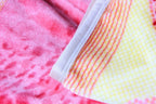 DaDa Bedding Seashore Sunny Yellow Lavender Floral Flannel Mink Fleece Throw Blanket (XY9901) DaDalogy Bedding Collection