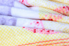 DaDa Bedding Seashore Sunny Yellow Lavender Floral Flannel Mink Fleece Throw Blanket (XY9901) DaDalogy Bedding Collection