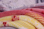 DaDa Bedding Seashore Sunny Yellow Lavender Floral Flannel Mink Fleece Throw Blanket (XY9901) DaDalogy Bedding Collection