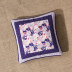 DaDa Bedding Set of 2-Pieces Peachy Blossoms Purple Floral Patchwork Throw Pillow Covers, 18" x 18" - Designed in USA (JHW877) DaDalogy Bedding Collection