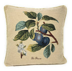 DaDa Bedding Set of 2-Pieces Sugar Plum Fruits Garden Tapestry Throw Pillow Covers w/ Inserts, 18" x 18" DaDalogy Bedding Collection