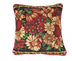 DaDa Bedding Set of 4 Pieces - Autumn Harvest Halloween & Christmas Ornaments Holiday Tapestry Throw Pillow Covers Bundle Pack - 16" x 16" DaDalogy Bedding Collection