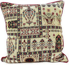 DaDa Bedding Set of 4 Pieces - Floral Garden Botanical Tapestry Throw Pillow Covers Bundle Pack - 16" x 16" DaDalogy Bedding Collection