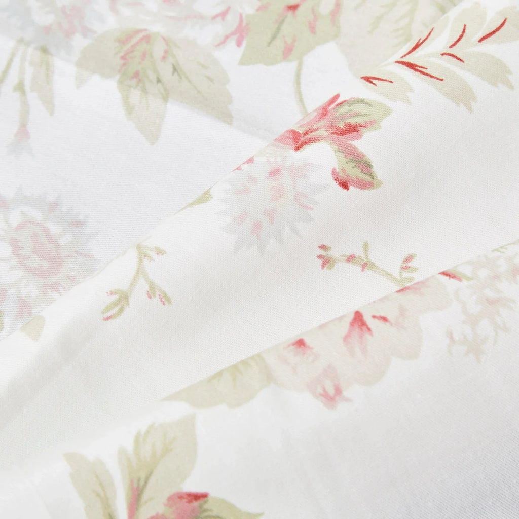 DaDa Bedding Set of 4-Pieces Hint of Mint Floral Cotton Dining Table Napkins 18" x 18" (3036) DaDalogy Bedding Collection