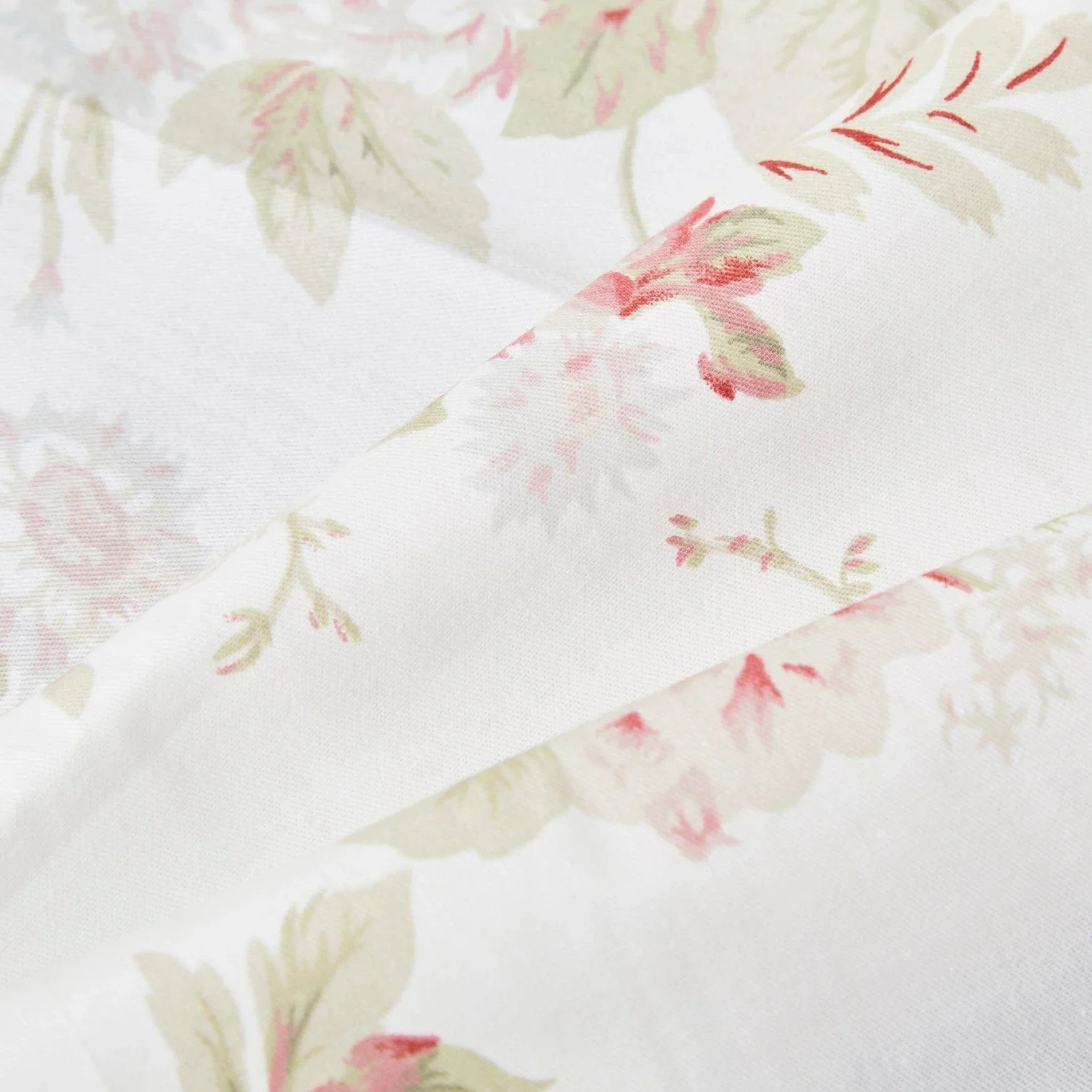 DaDa Bedding Set of 4-Pieces Hint of Mint Floral Cotton Dining Table Napkins 18" x 18" (3036) DaDalogy Bedding Collection