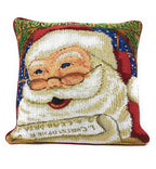DaDa Bedding Set of 4 Pieces - Magical Santa Snowman Gingerbread Christmas Holiday Tapestry Throw Pillow Covers Bundle Pack - 16" x 16" DaDalogy Bedding Collection