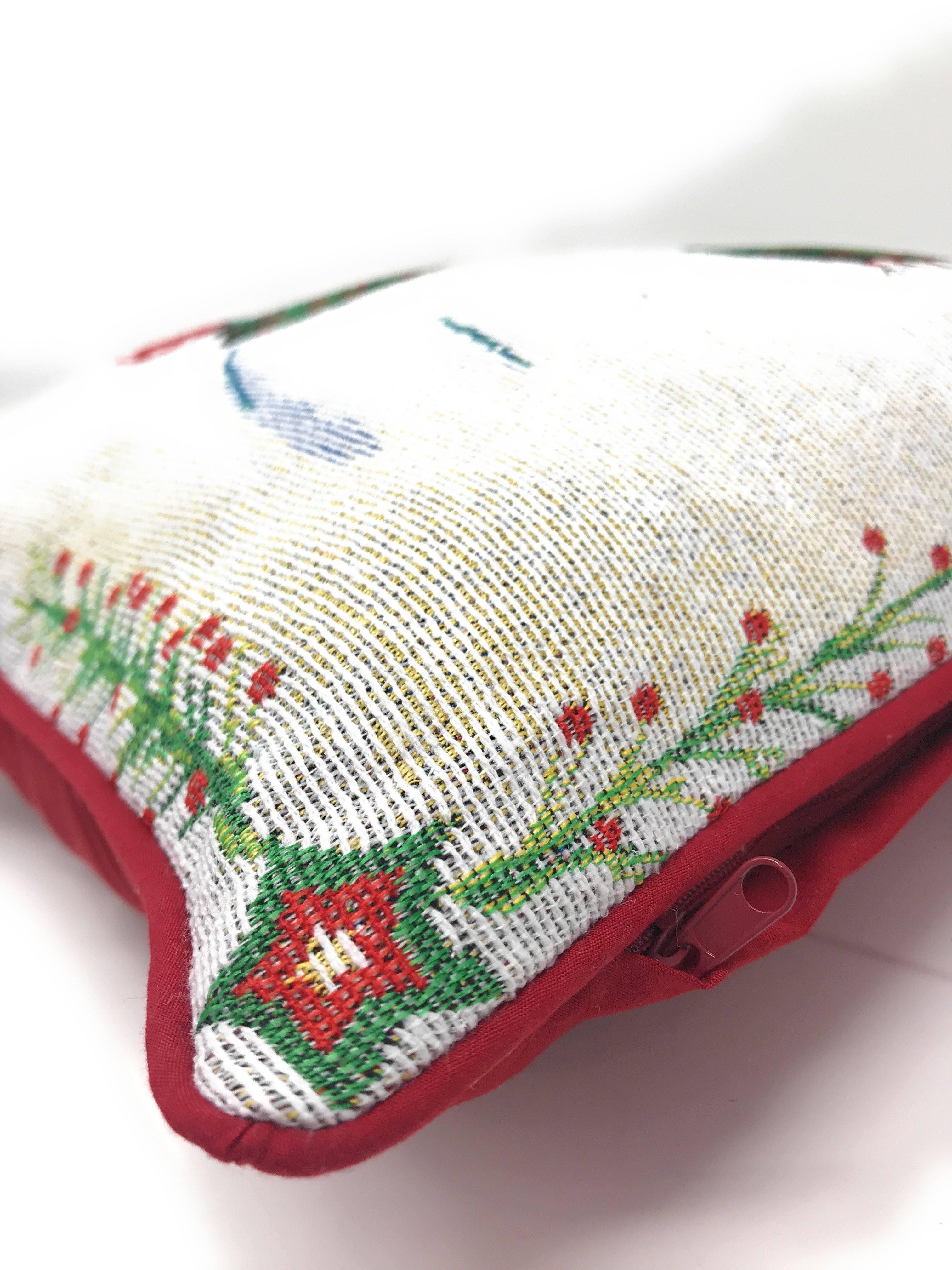 DaDa Bedding Set of 8 Pieces Magical Snowman Holiday Table Tapestry - 4 Placemats, 2 Table Runners, 2 Throw Pillow Covers (9733) DaDalogy Bedding Collection
