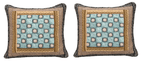 DaDa Bedding Set of Two Gallery of Roses Bohemian Cushion Covers - 2-PCS - 18" (JHW-546-CC) DaDalogy Bedding Collection
