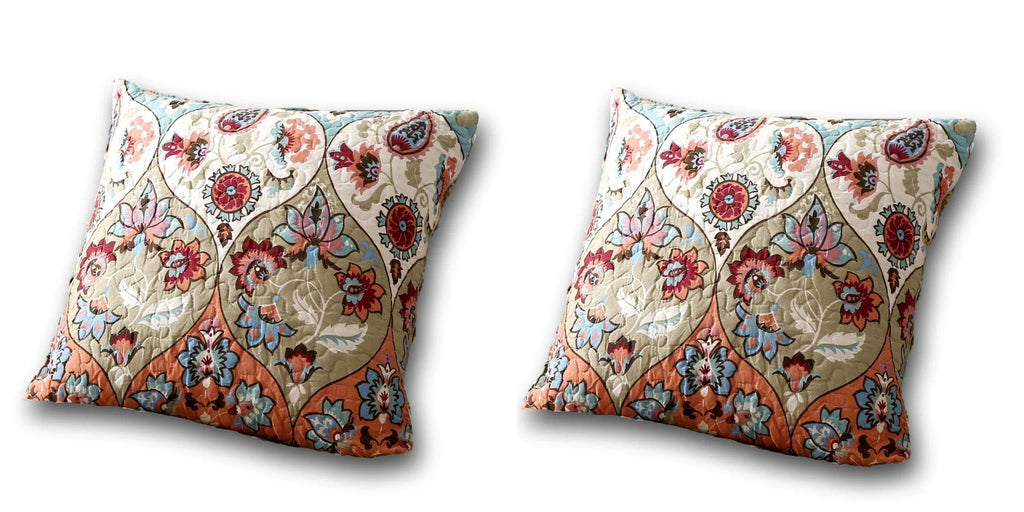 DaDa Bedding Set of Two Garden Party Bohemian Throw Pillow Covers (LH1403) DaDalogy Bedding Collection