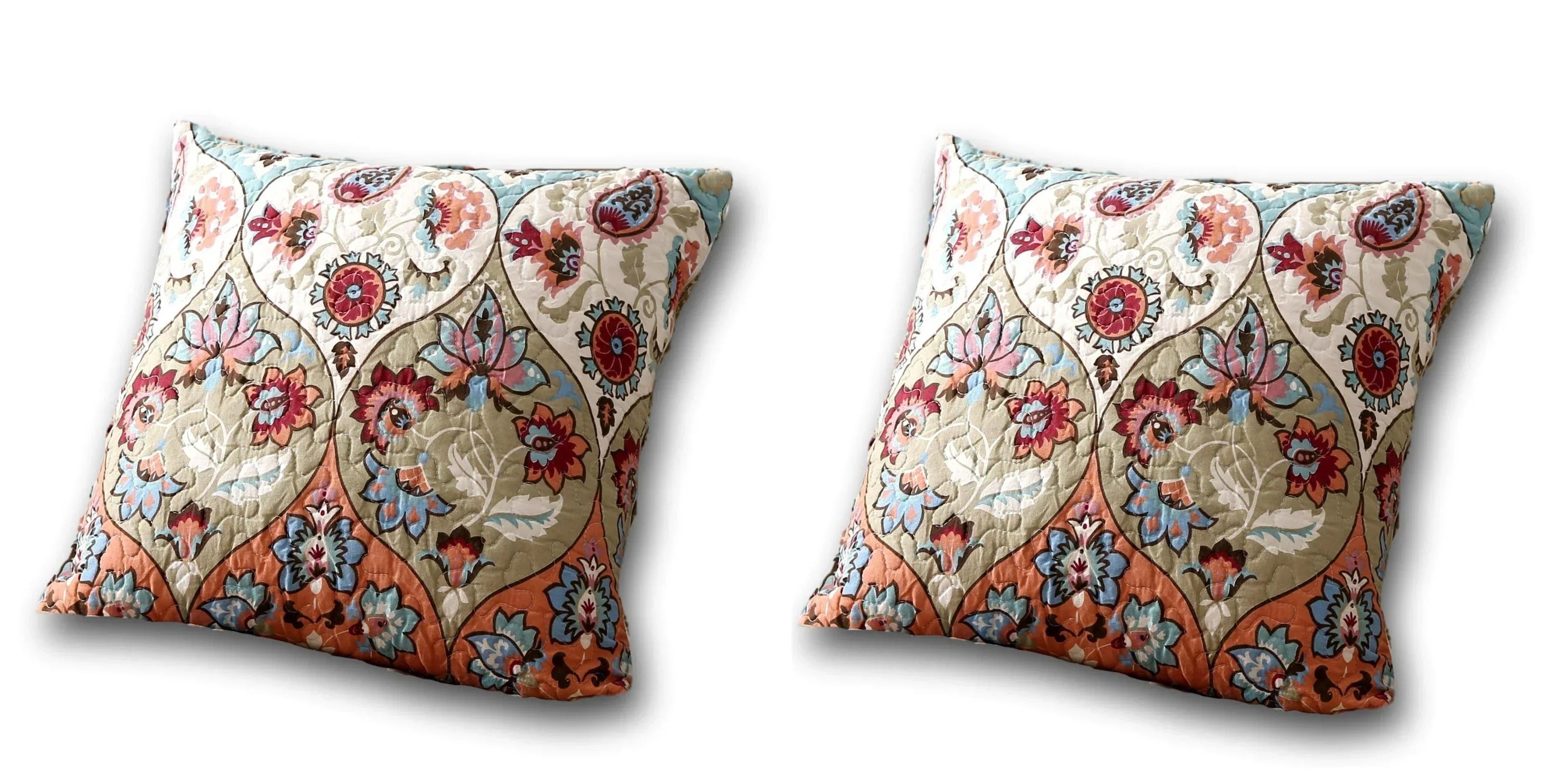 DaDa Bedding Set of Two Garden Party Bohemian Throw Pillow Covers (LH1403) DaDalogy Bedding Collection