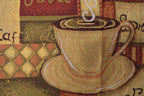 DaDa Bedding Smell of Coffee Cup Latte Java Brown Tapestry Table Runner Cloth (9912) DaDalogy Bedding Collection