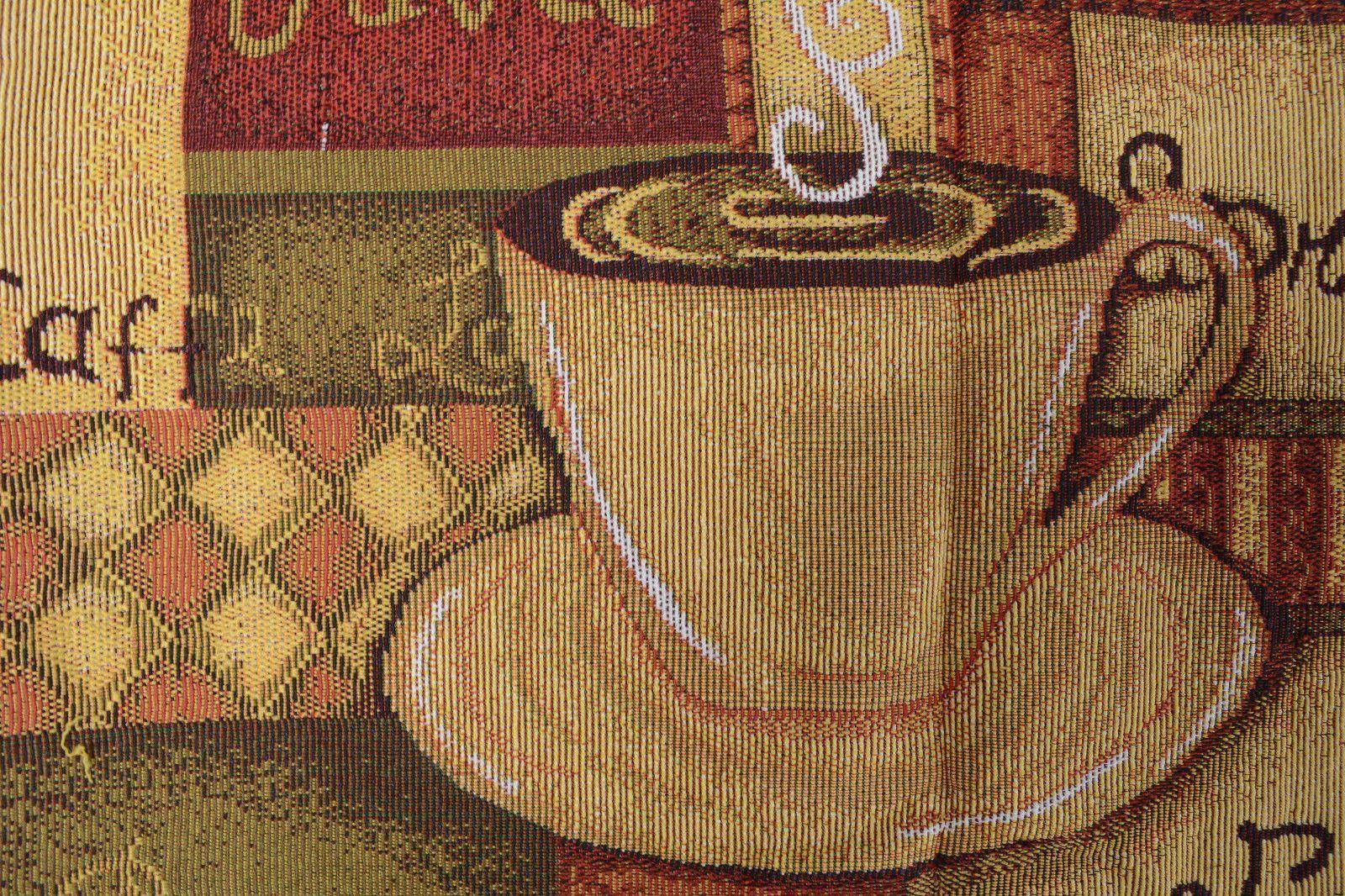 DaDa Bedding Smell of Coffee Cup Latte Java Brown Tapestry Table Runner Cloth (9912) DaDalogy Bedding Collection