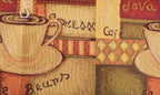 DaDa Bedding Smell of Coffee Cup Latte Java Brown Tapestry Table Runner Cloth (9912) DaDalogy Bedding Collection