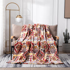 DaDa Bedding Southwestern Havana Geometric Soft Plush Fleece Flannel Throw Blanket (XY1012) DaDalogy Bedding Collection