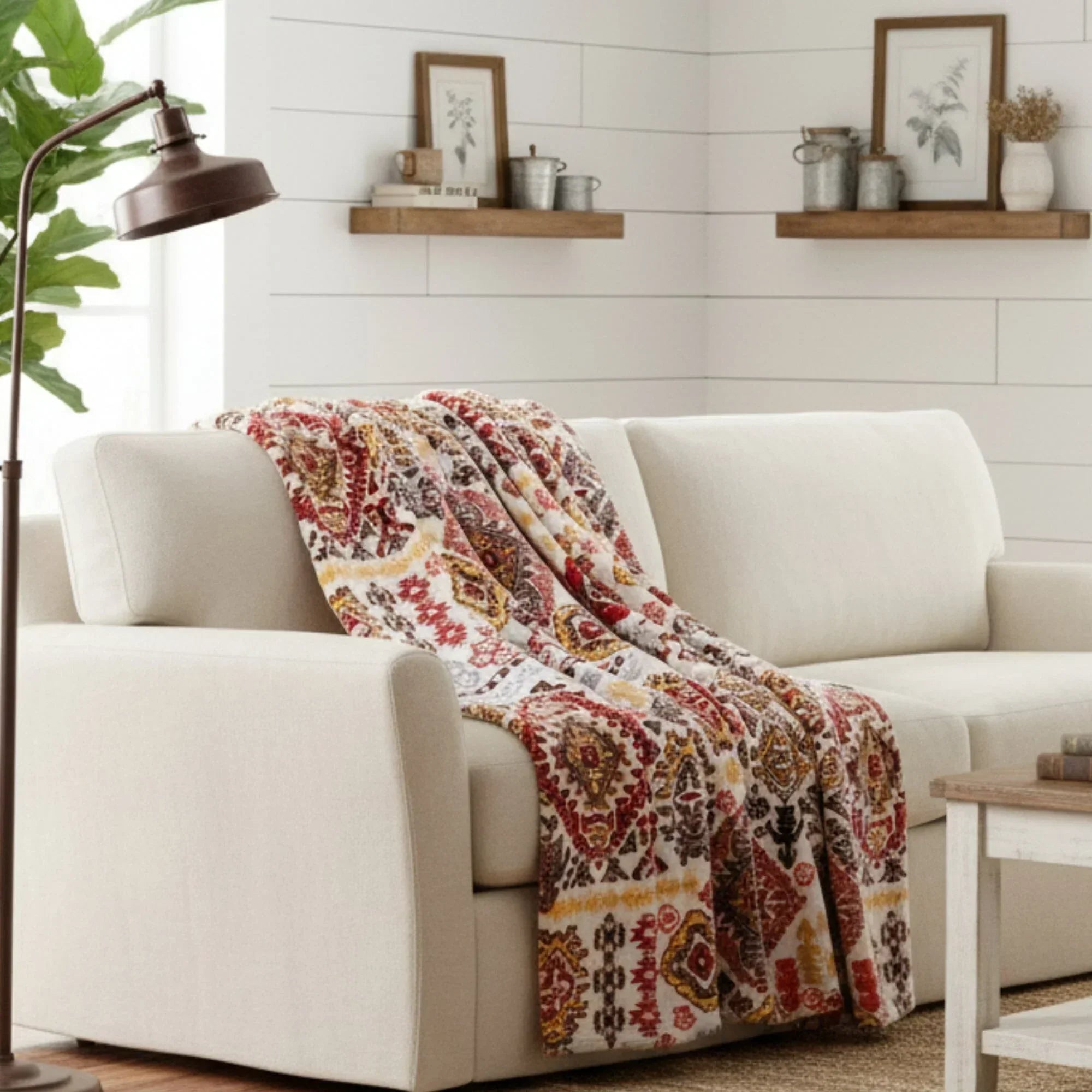 DaDa Bedding Southwestern Havana Geometric Soft Plush Fleece Flannel Throw Blanket (XY1012) DaDalogy Bedding Collection