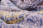 DaDa Bedding Swirly Navy Blue Lagoon Abstract Mink Flannel Fleece Throw Blanket (XY9897) DaDalogy Bedding Collection