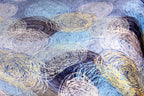 DaDa Bedding Swirly Navy Blue Lagoon Abstract Mink Flannel Fleece Throw Blanket (XY9897) DaDalogy Bedding Collection
