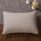 DaDa Bedding Taupe Beige Sand Dollar Floral Quilted Cotton Pillow Sham - 1-Piece  (JHW585) DaDalogy Bedding Collection