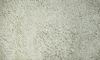 DaDa Bedding Vanilla Ivory White Shaggy Soft Chenille Noodle Carpet Rug Bath Mat DaDalogy Bedding Collection