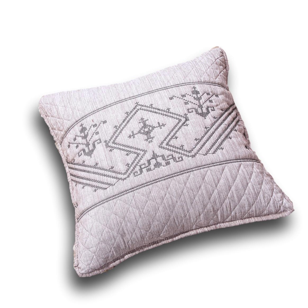 DaDa Bedding Whimsical Lavender Purple Grey Yarn Dyed Euro Pillow Sham Cover, 26" x 26 (JHW866) DaDalogy Bedding Collection
