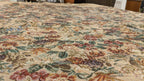 DaDa Bedding Wildflower Wonderland Floral Golden Beige Tan Square Dining Table Cloth (3100) DaDalogy Bedding Collection
