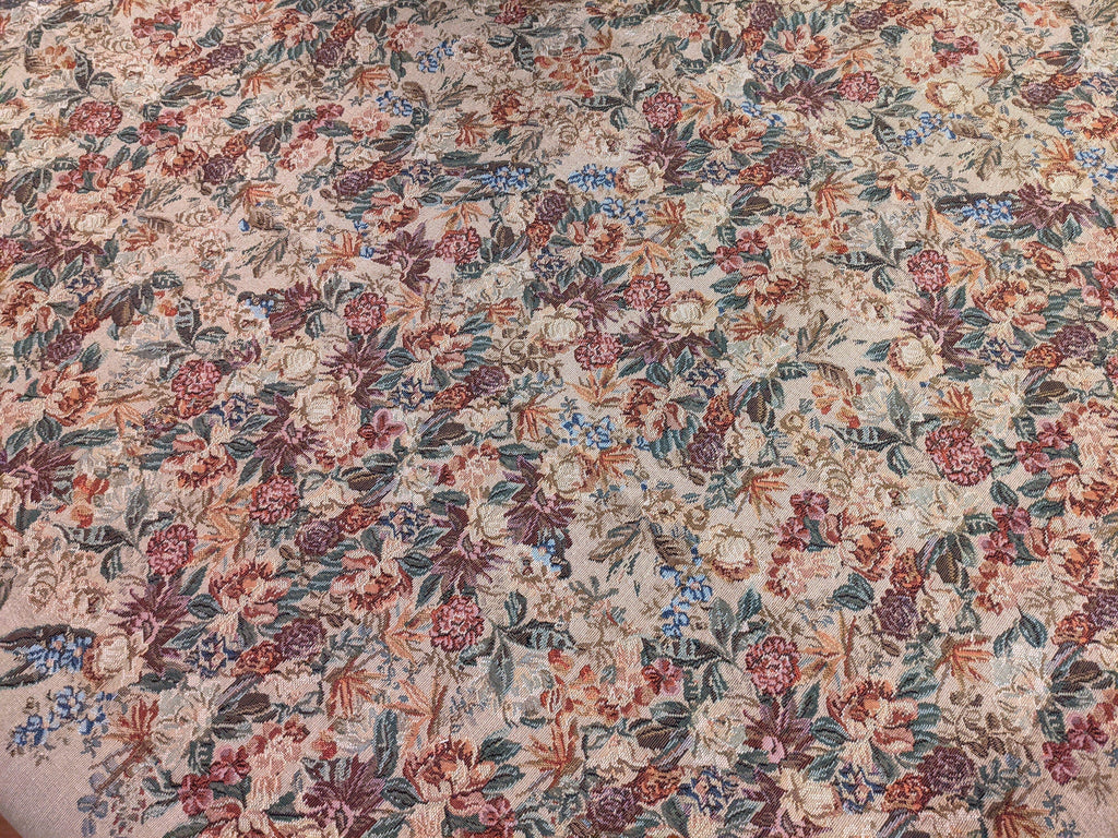 DaDa Bedding Wildflower Wonderland Floral Golden Beige Tan Square Dining Table Cloth (3100) DaDalogy Bedding Collection
