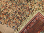 DaDa Bedding Wildflower Wonderland Floral Golden Beige Tan Square Dining Table Cloth (3100) DaDalogy Bedding Collection