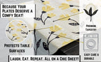 DaDa Bedding Yellow Fleur Floral Garden Woven Tapestry Dining Table Runner (18112) DaDalogy Bedding Collection