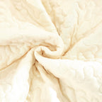 DaDa Bedding Yellow Floral Quilted Throw Blanket - Hummingbirds Farmhouse Red Flowers for Couch, Sofa or Bed- Scalloped Edges - 50 x 60 DaDalogy Bedding Collection