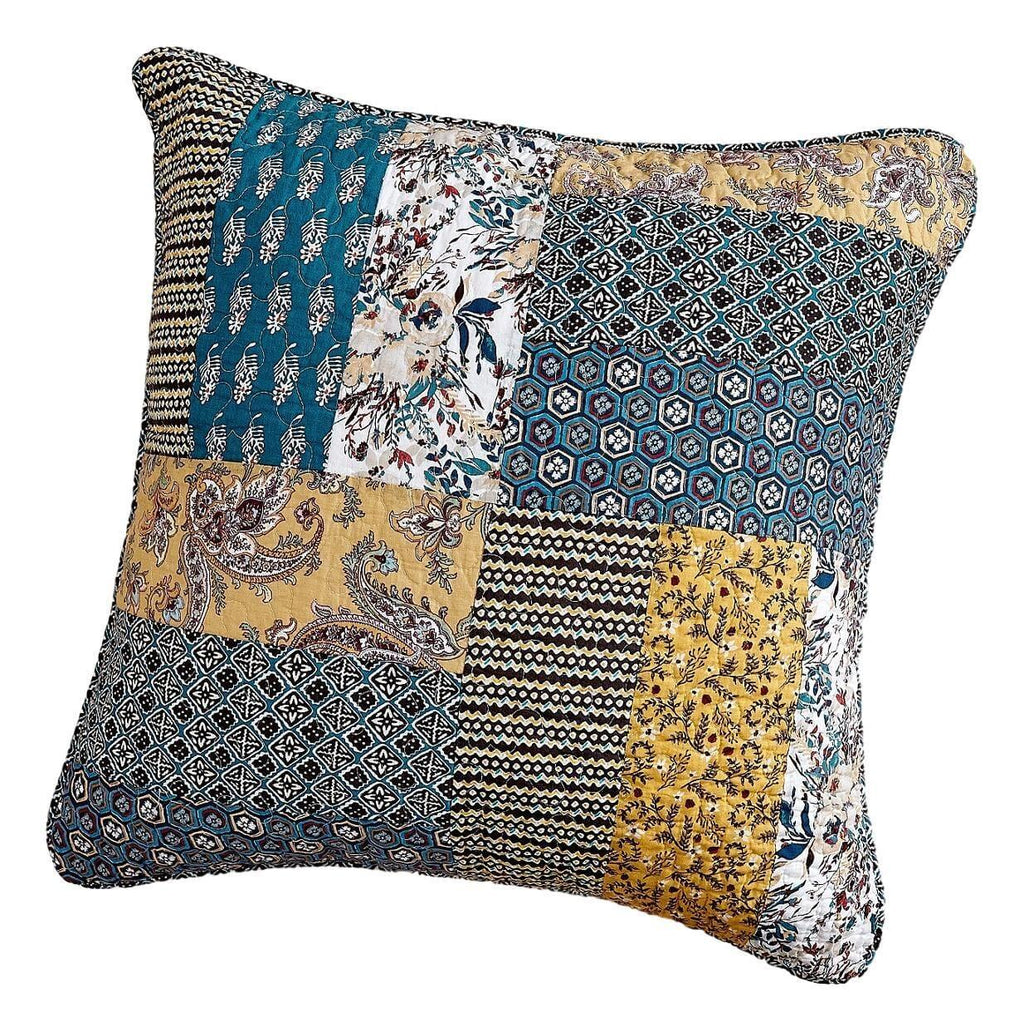 DaDalogy Bedding Honey Cove Floral Patchwork Euro Pillow Sham Cover, 26" x 26" (JHW957) DaDalogy Bedding Collection