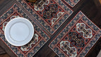 DaDalogy Set of 4-Pieces Majestic Kilim Red Persian Rug Woven Tapestry Placemats 13” x 19” (18195) DaDalogy Bedding Collection