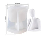 Artistic Family Abstract Body Silicone Candle Molds Dad