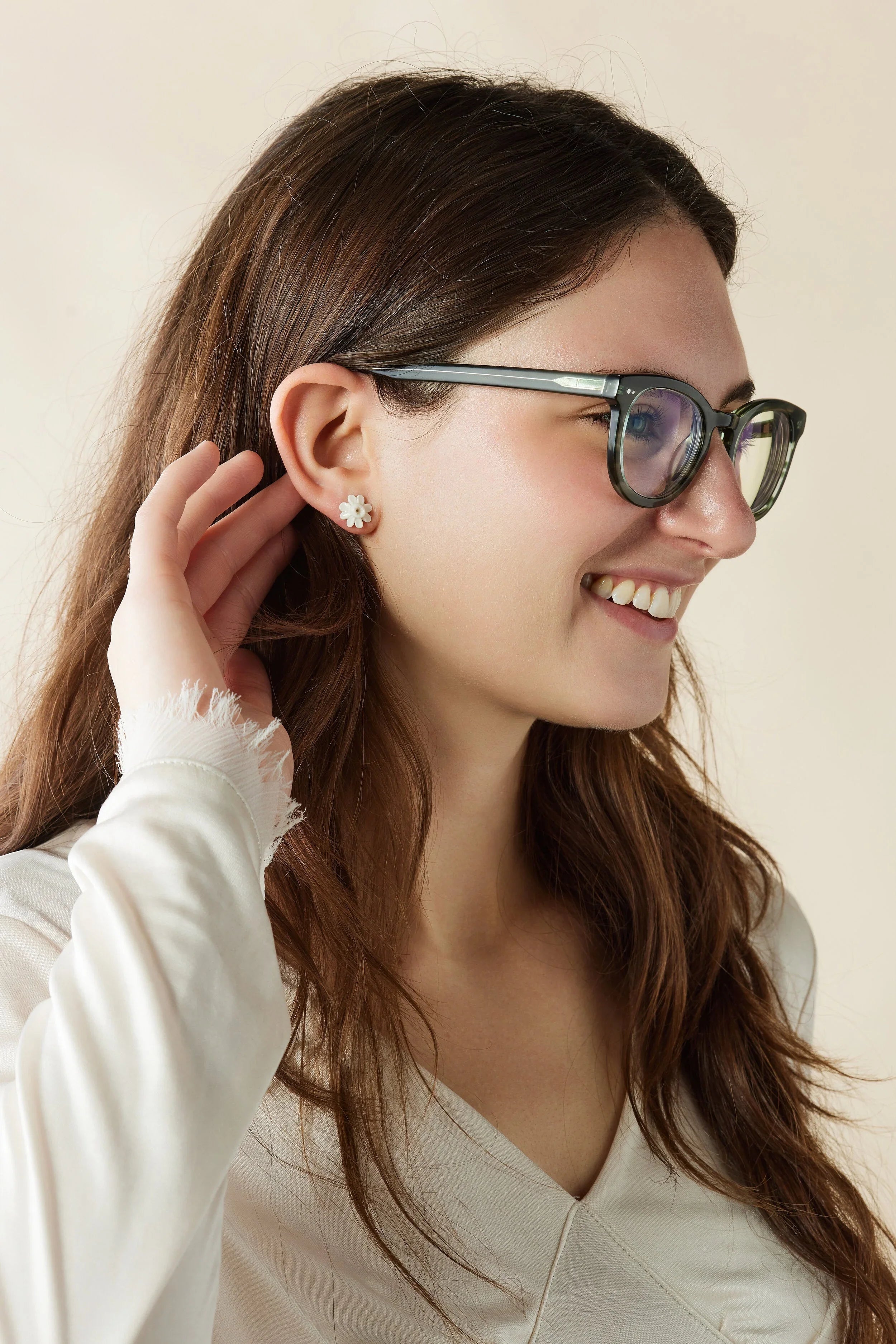 Daffodil Stud Earrings Kanju Interiors