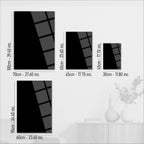 Dark Brutalist Architecture Glass Wall Art – Monolithic Structure UV Print-KAFCD025 Peony Atelier