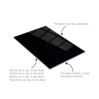 Dark Brutalist Architecture Glass Wall Art – Monolithic Structure UV Print-KAFCD025 Peony Atelier