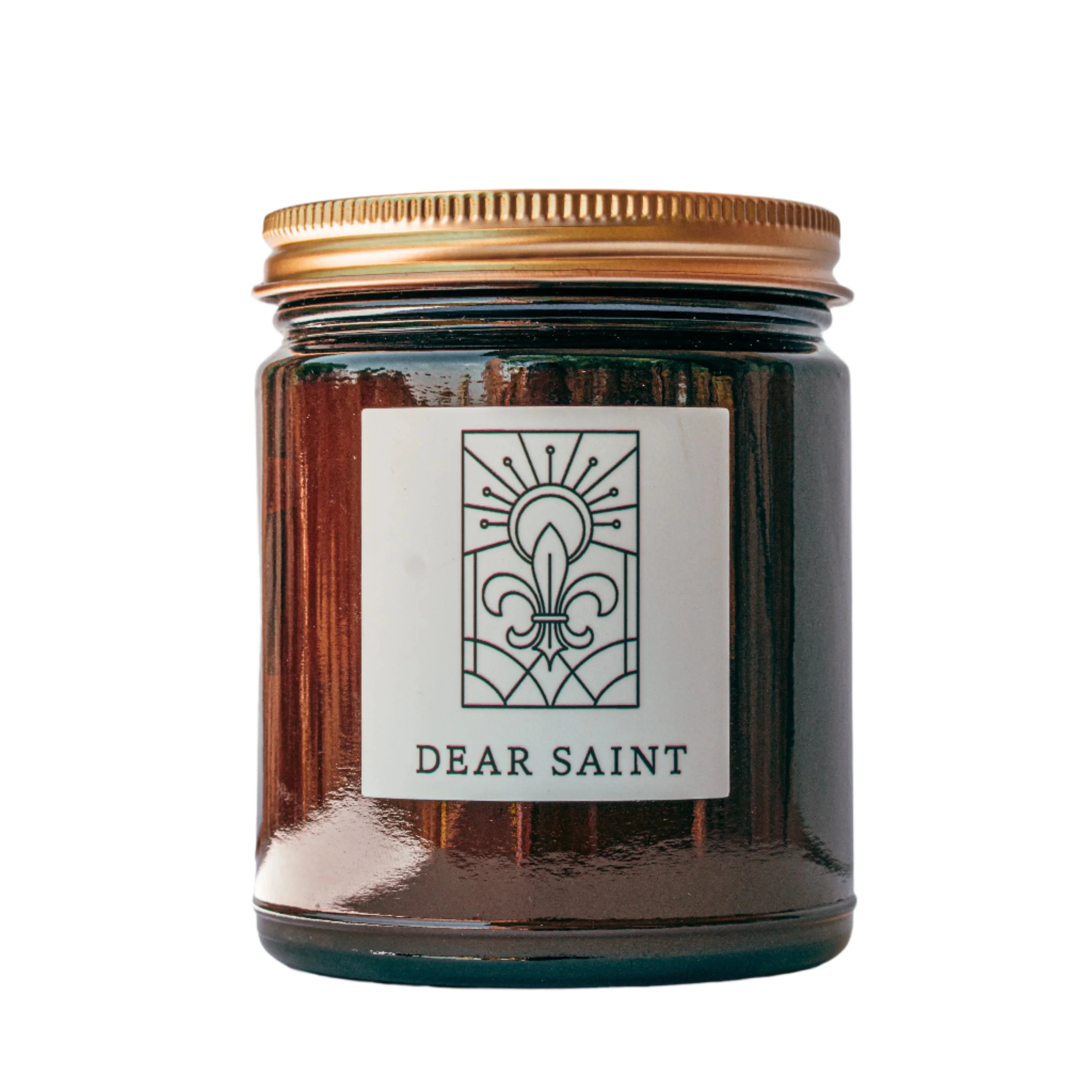 Dear Saint Fine Fragrance Candle, front view - House Of Avana
