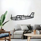 Debonair Metal Aircraft Wall Art - Ncp0546, back view - House Of Avana