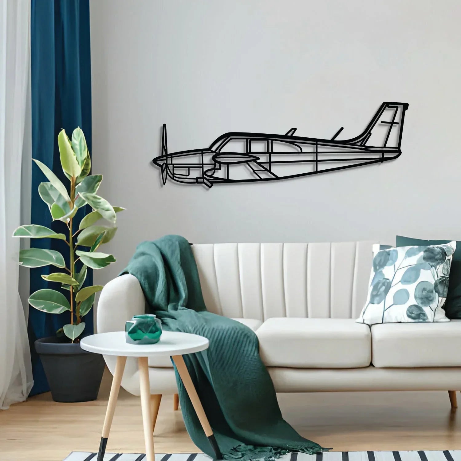 Debonair Metal Aircraft Wall Art - Ncp0546, detail shot - House Of Avana