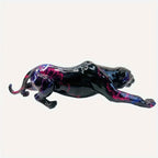 Decorative Cheetah Figurine with Lightning Pattern, back view - House Of Avana