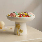 Decorative Tray - Palm Tree Design Ceramic Small