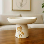 Decorative Tray - Palm Tree Design Ceramic Small