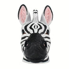 Zebra Bust - Vintage Colorful Sculpture, lifestyle image - House Of Avana