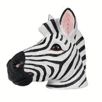 Zebra Bust - Vintage Colorful Sculpture, top view - House Of Avana