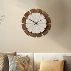 [Vintage Wooden Decor Clock] Decorative Wooden round Wall Clock Artistic Silent Clock Battery Operated Decor for Home 14 16 18 inch Vintage Wooden Clock Home Decor for Kitchen, Living Room, Bedroom, Office House Of Avana