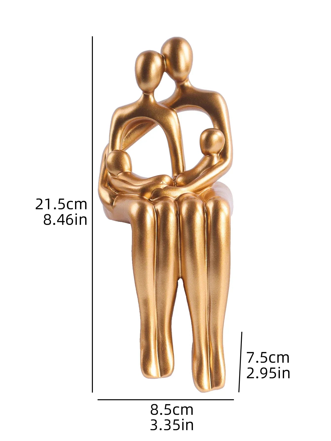 Modern Minimalist style Abstract Family Statue - House Of Avana