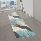 Designer Rug for Living Room, Pastel Colours, Colour Gradients, Abstract in Yellow - House Of Avana