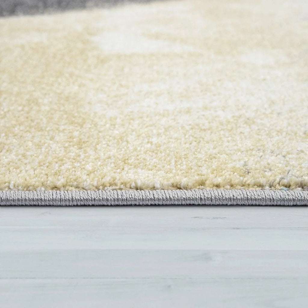 Designer Rug for Living Room, Pastel Colours, Colour Gradients, Abstract in Yellow - House Of Avana
