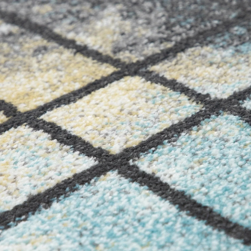 Designer Rug for Living Room, Pastel Colours, Colour Gradients, Abstract in Yellow - House Of Avana