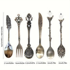 Dessert Spoons - Vintage Metal Golden