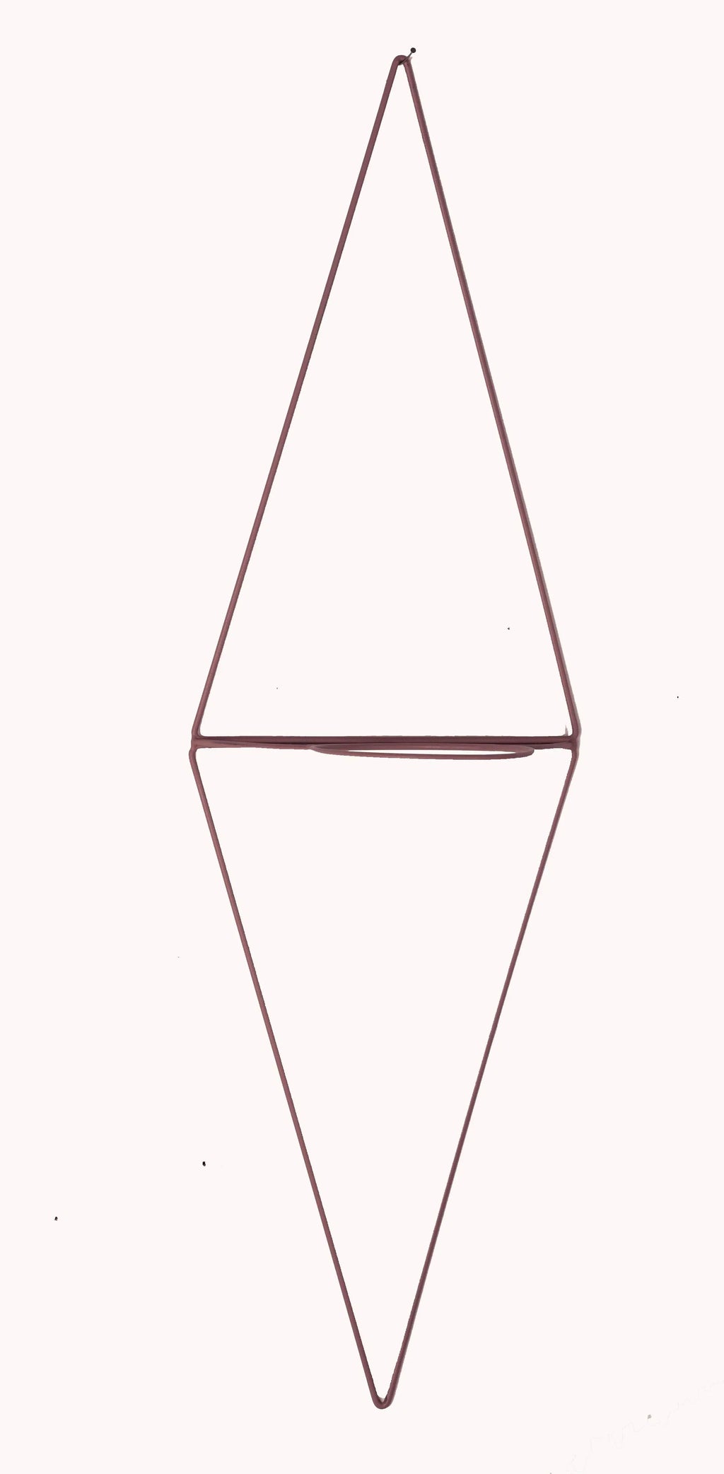 Diamond Wall Planter with Eye Design and Hanging Feature, top view - House Of Avana
